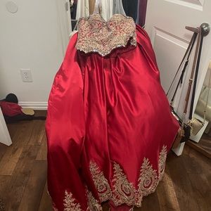 Red Quinceñera Dress